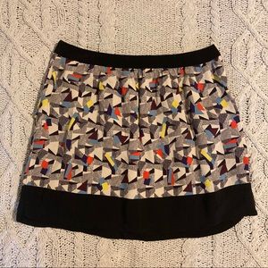 Geometric print skirt with pockets!